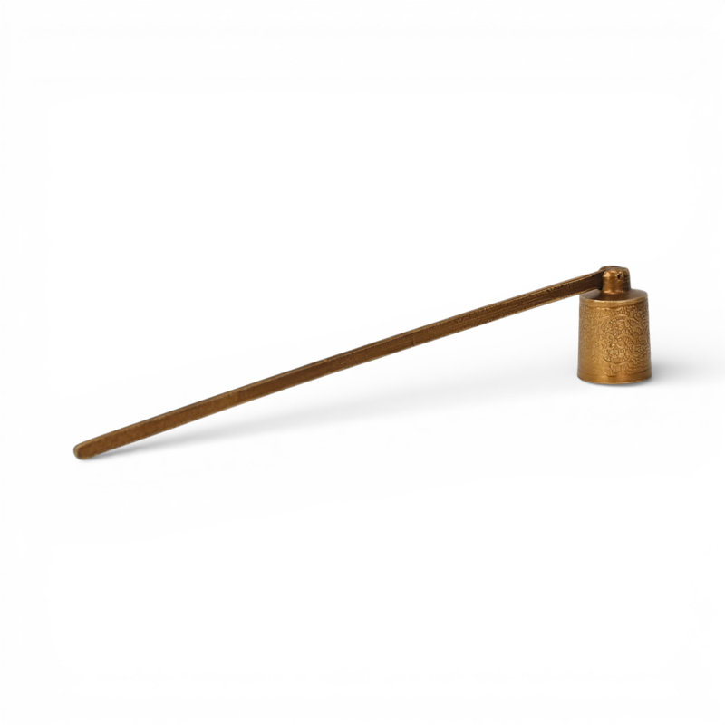 Tabouret de bougie en fonte Ladona, Doré