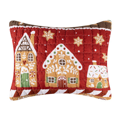 Taie d'oreiller matelassée Gingerbread Lane