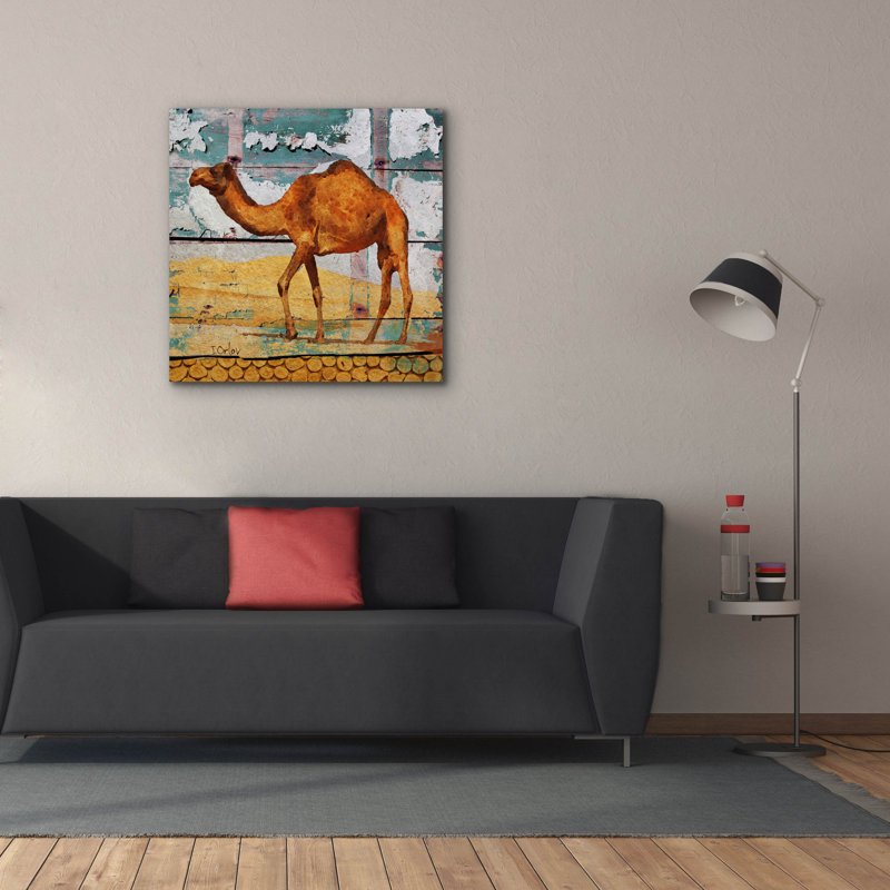 «Epic Graffiti» Camel House »par Irena Orlov, toile« Camel House »par Irena Orlov, H 37 po x l 37 po