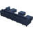 Ashbury Ivery 143'' U Shaped Couch Modern Modular Polyester Blend Sectional Sofa with Cushion-1056367431