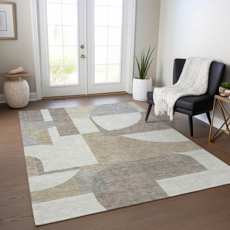 Tapis kaki intérieur / extérieur lavable à la machine Cinead ACN1692, Rectangle 9 pi x 12 pi