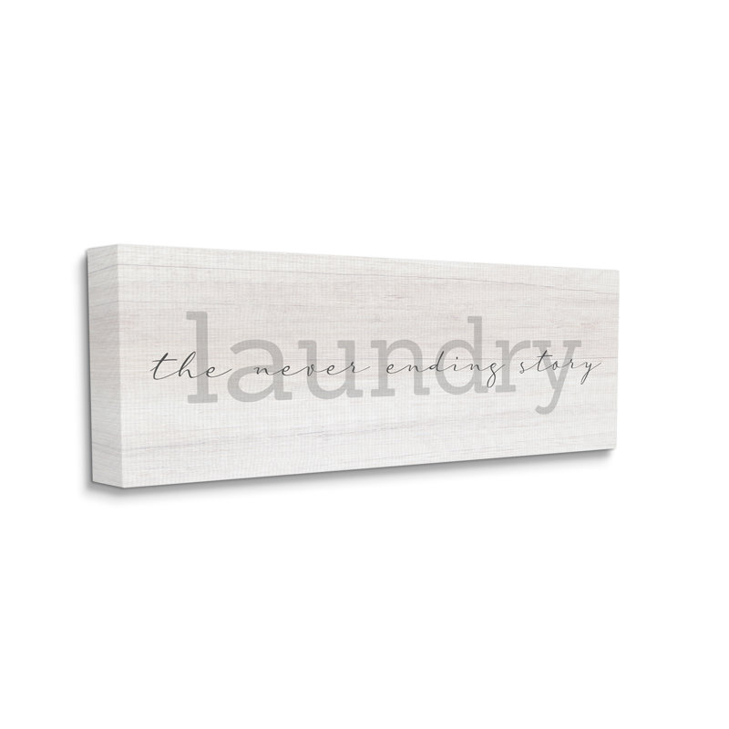 «Laundry Never Ending Story» par Daphne Polselli, impression sur toile tendue, H 20 po x l 48 po x P 1,5 po