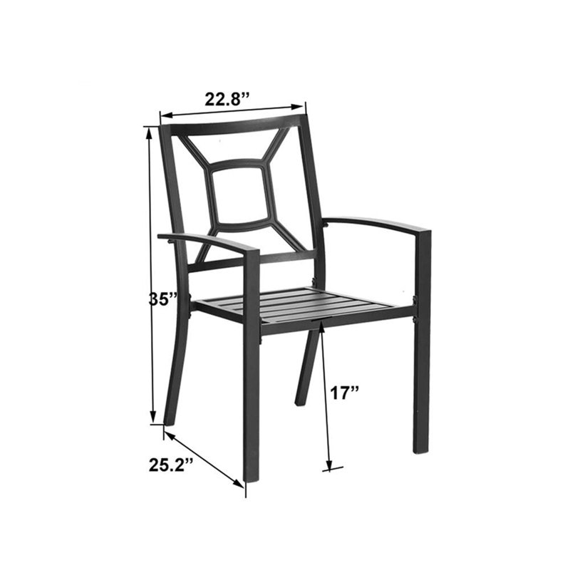 Chaise de patio empilable Dacheng