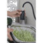 Robinet de cuisine extractible en noir mat, fabriqué en acier inoxydable, buse rotative à 360 ° pour un accès sans effort à l'eau, à la corrosion et à la rouille, poignée simple pour réguler le débit de sortie de l'acier, simple