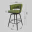 Tabourets de bar confortables en lin tissé avec pivot 360 °, ensemble de 2 pour îlots de cuisine et bars résidentiels-674349931