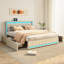Upholstered Linen Drawers Bed-1313022836-1331078396