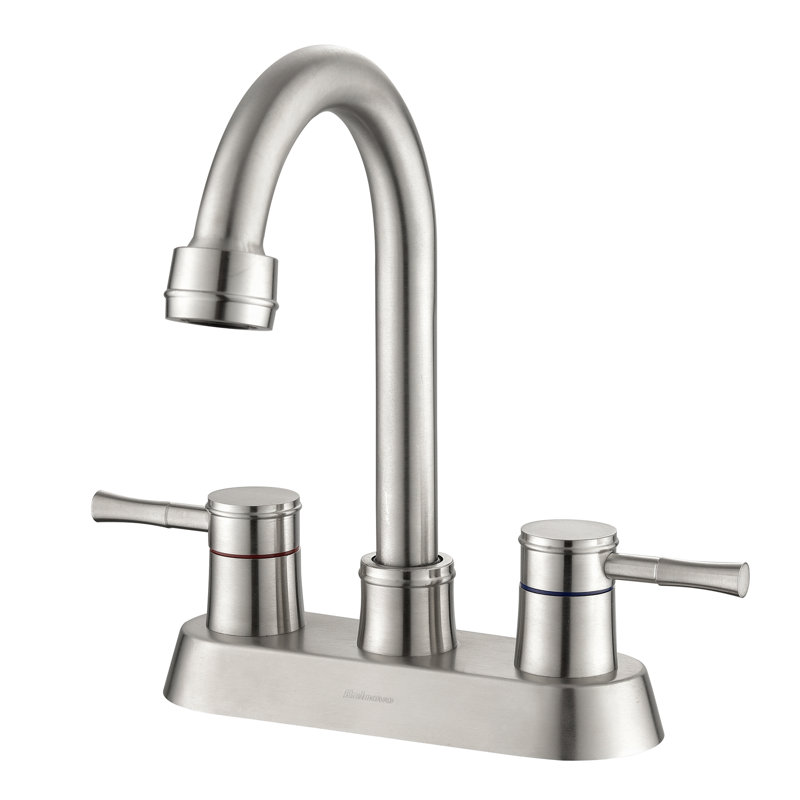 Centerset 2-handle Bathroom Faucet with Drain Assembly