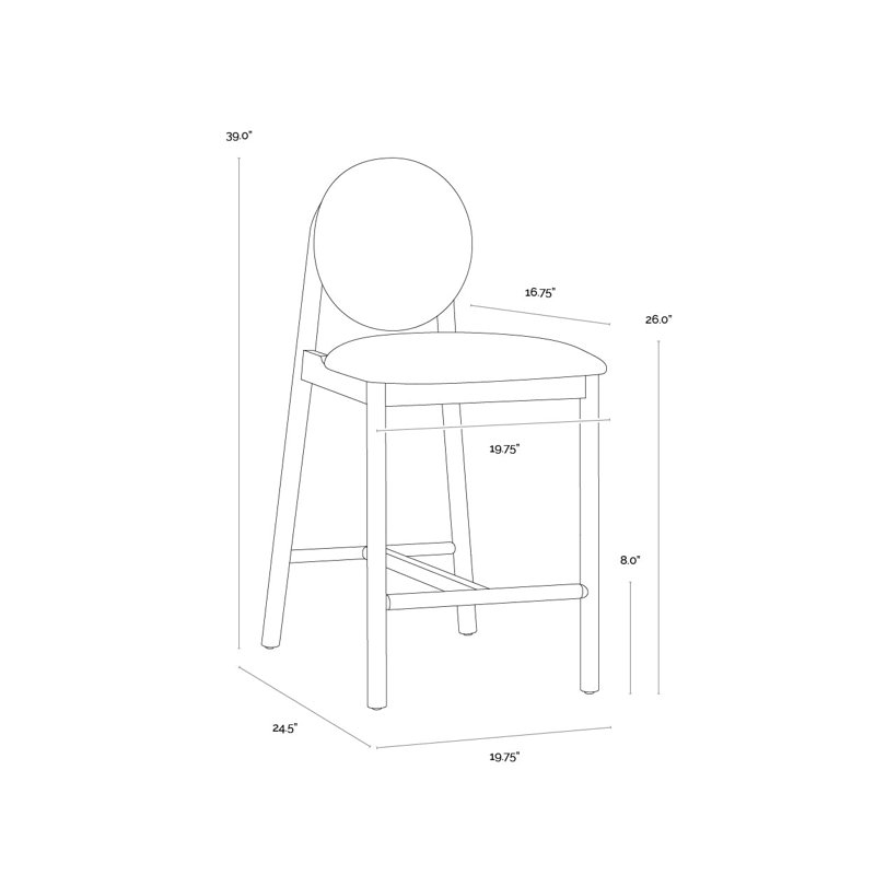 Orabell Counter Stool - Opera Spice