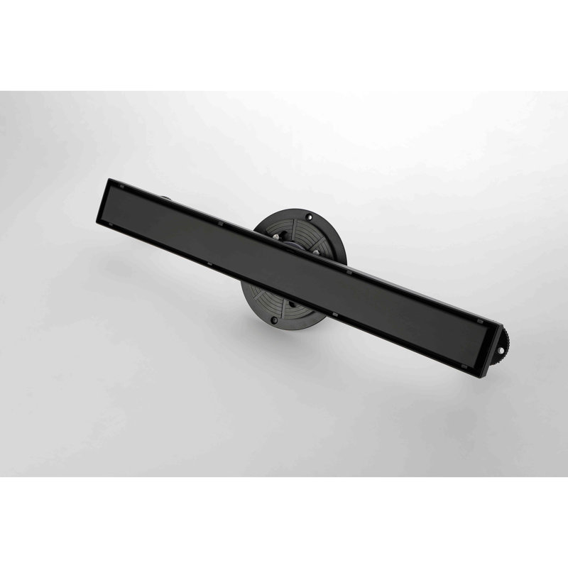 28 Inches Linear Shower Drain With Removable Cover, 304 Stainless Shower Drain  Included Hair Strainer And Leveling Feet, Flange