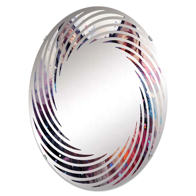 Chien Alaskan Malamute Majesty - miroir mural en spirale-MIR110813-Ovale, 35,4 po x 23,6 po
