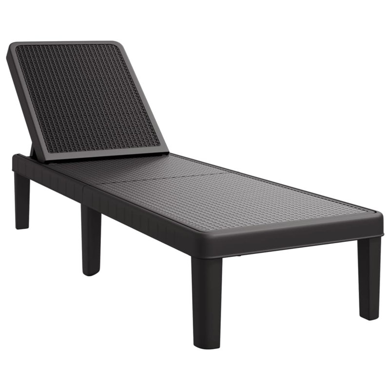 155.5cm Long Single Chaise, Black