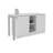 White 2-Shelf Desk With Space-Saving Design