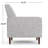 Button Tufted Upholstered Manual Push-Back Recliner -1795115479
