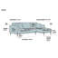 Aionna Standard Corner Sofa