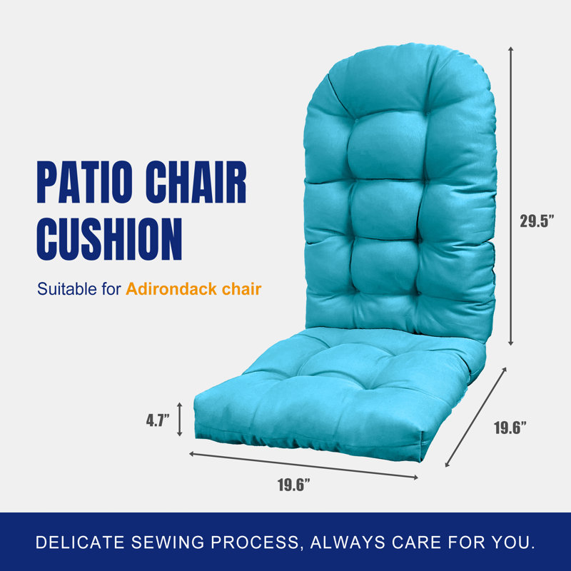 Outdoor 4.7'' Seat / Back Cushion, Light Blue