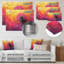 Neon Dandelion Burst In Bright Neon Pop Art I - Décoration murale pissenlit en métal-632283276
