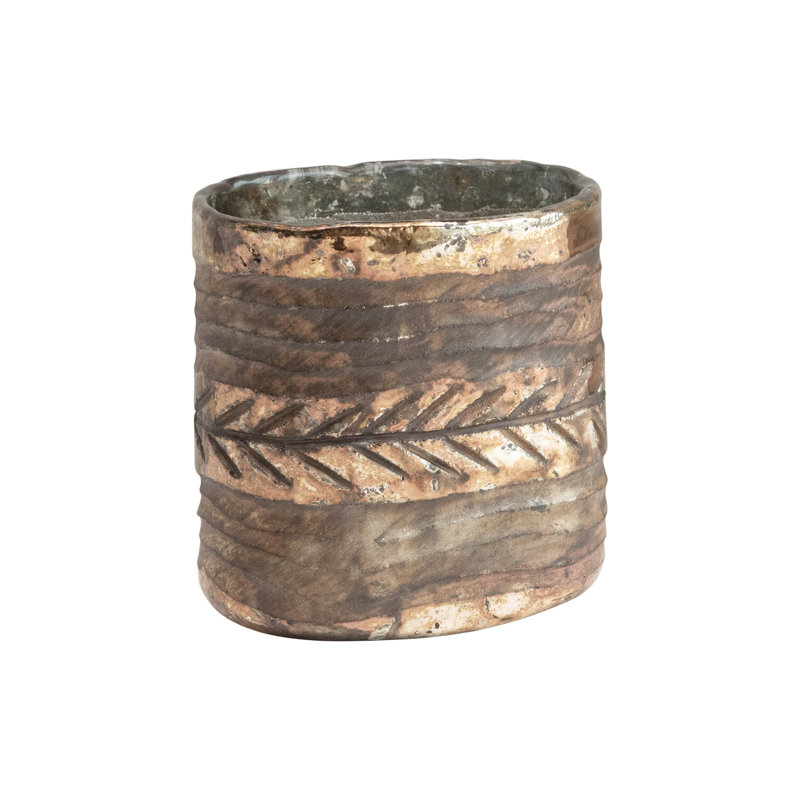 4'' H Mercury Glass Tabletop Votive Holder
