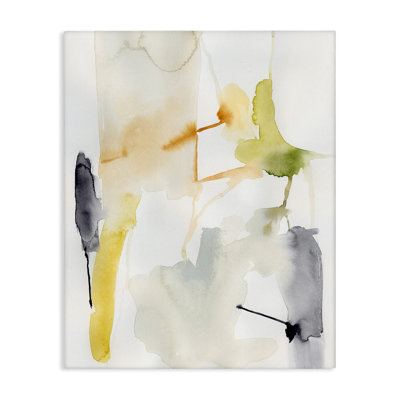 Soft Watercolor Splashes Canvas Wall Art by June Erica Vess