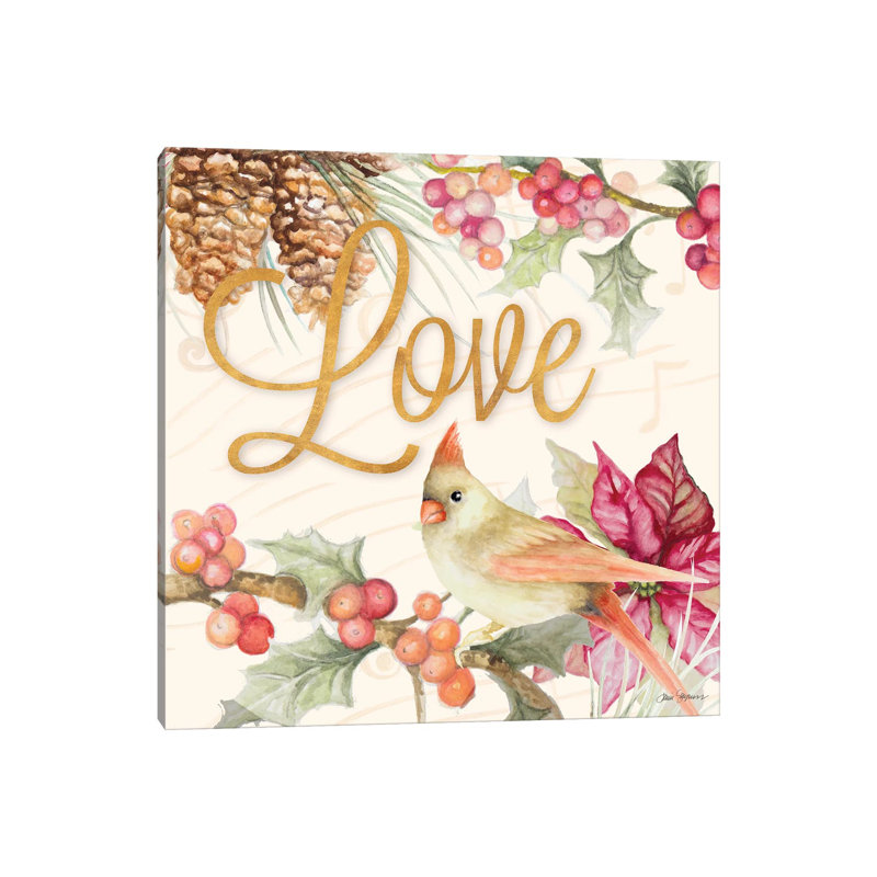 Christmas Cardinal IV 1 Piece Wrapped Canvas Wall Art, 45.72 cm H x 45.72 cm W x 1.91 cm D