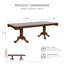 Ensemble de table de salle à manger extensible 9 pièces Jeremie
