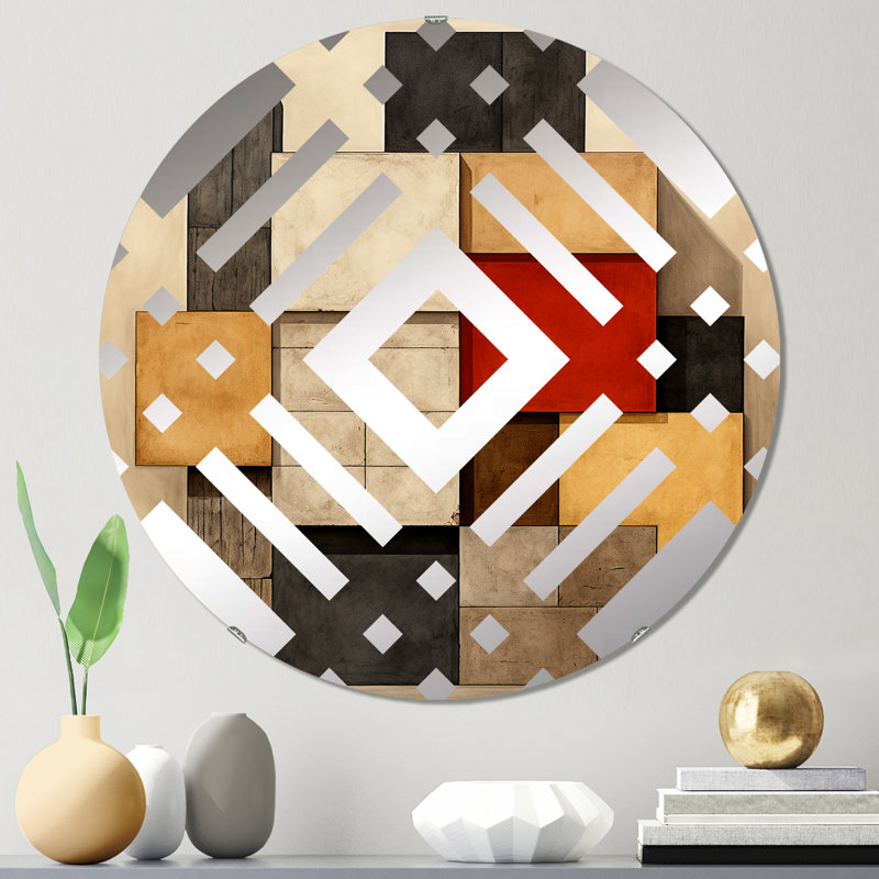 Abbigayle - Miroir décoratif diamant, 23,6 po x 23,6 po