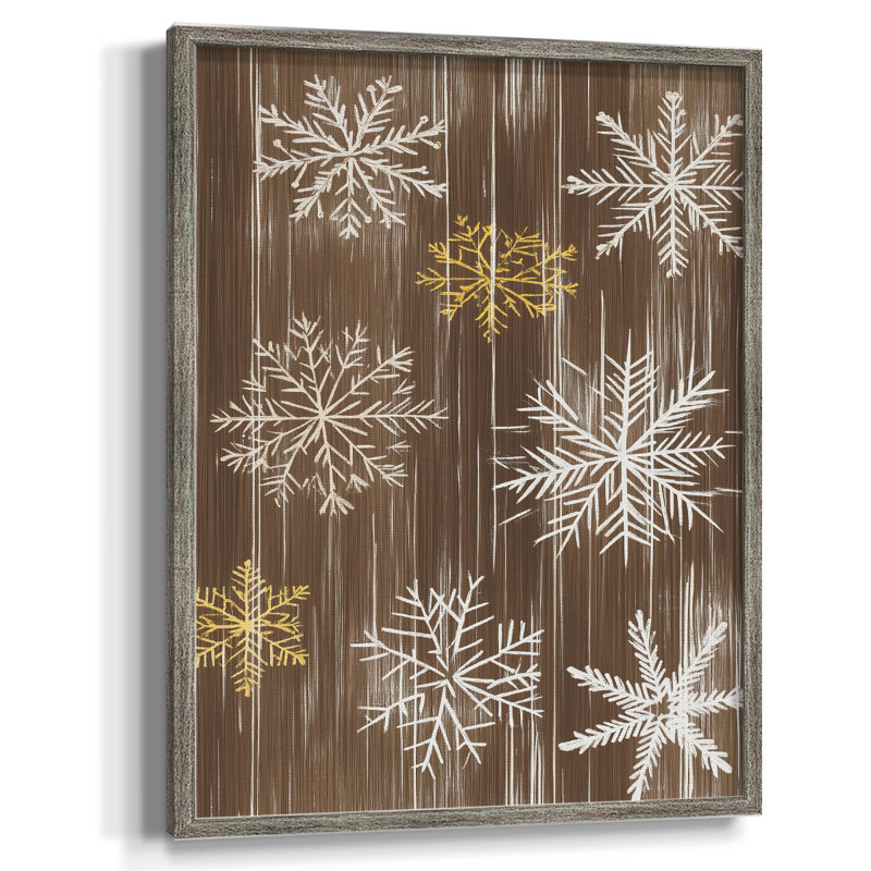 Reproduction d'art encadrée «Christmas Holiday» - bois massif, H 30 po x l 24 po