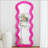 Flannel Full Length Wavy Rose Floor Mirror For Bedroom And Living Room, Hanging Or Leaning Against The Wall-441376506