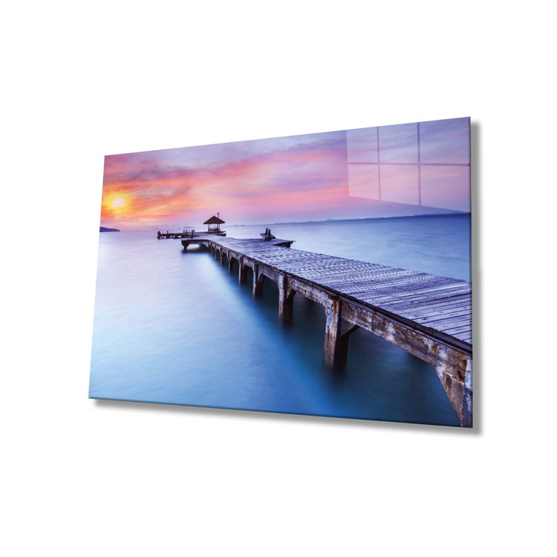 Élégante peinture décorative en verre trempé 18,1 po x 28,3 po | 100% verre trempé, épaisseur: 0,16 pouce | Superbe œuvre d'art pour la décoration intérieure, le salon et les espaces de bureau, durable et facile à nettoyer
