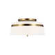 Rory 3 Light Fabric Semi Flush Mount