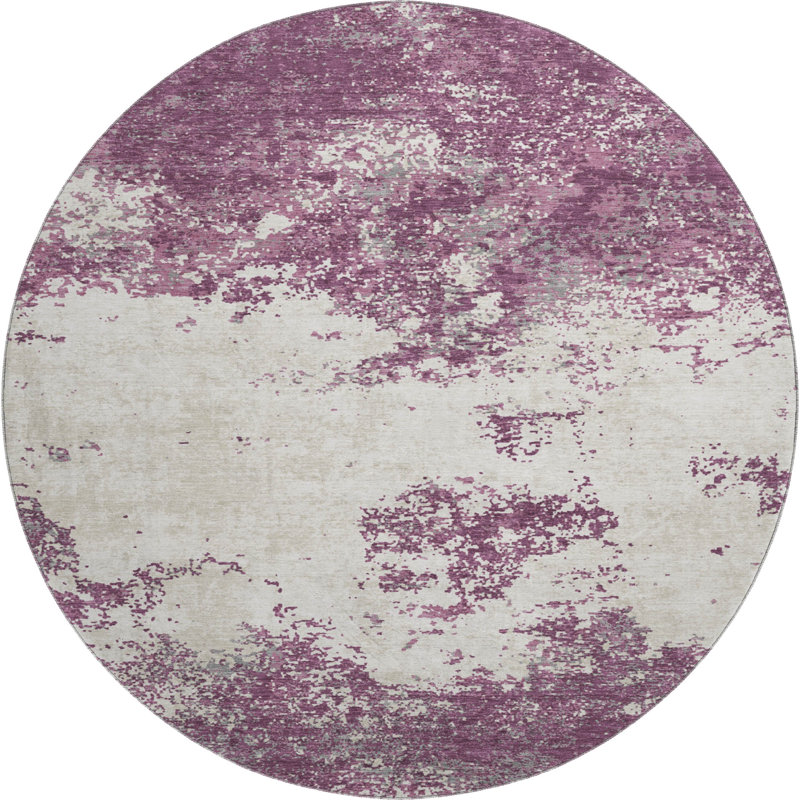 Premium Machine Washable Birchview AMF1027 Modern Rug, Round 8'