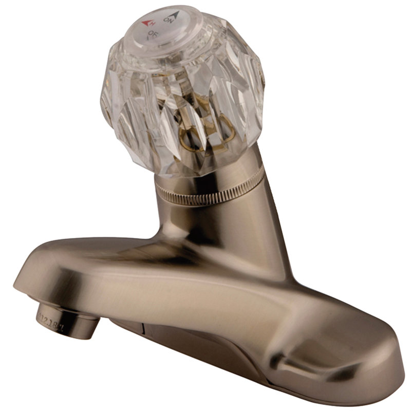 Americane Centerset Bathroom Faucet with Drain Assembly, Satin Nickel