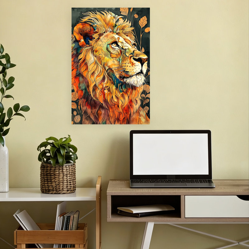 «Tropical Tropical Lion», H 18 po x l 12 po