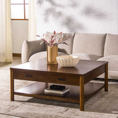 Table basse à 1 tiroir en bois Kaplan