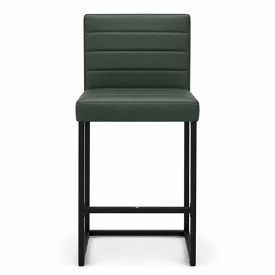 Ensemble de tabourets de bar à hauteur de comptoir moderne avec coussin en polyuréthane et support pour le dos