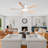 52-Inch White Flush Mount Ceiling Fan Light with Remote&Wall Control,5 Reversible Blades with Dimmable LED 3CCT,6 Speed,Timer for Bedroom,Living Room,Patio,Balcony.-875855576