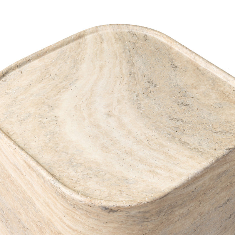 Manor Outdoor End Table-Textured Sandy Grey