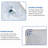 Bathroom Sink Rectangle Deep Bowl Pure  Porcelain Ceramic Lavatory Vanity Sink Basin With Overflow