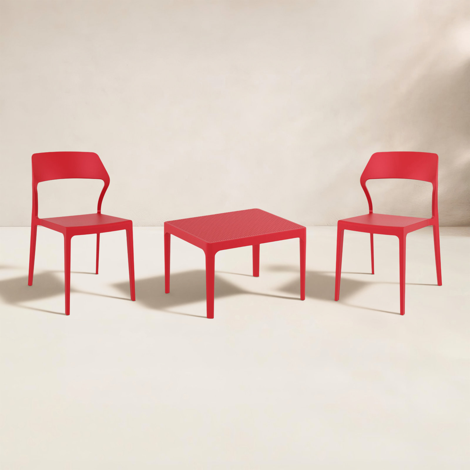 Farrah 2-Person Patio Seating Group, Red