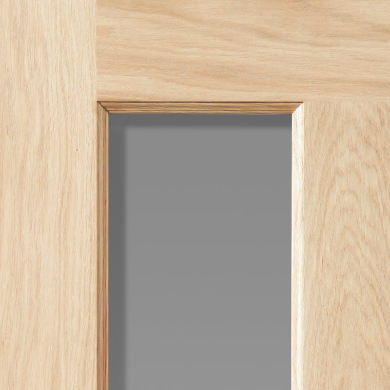 Derwent Oak Internal Door Unfinished, 198.1cm H x 76.2cm W x 3.5cm D