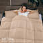 Ensemble d'édredon 5 pièces - Édredon en duvet synthétique toutes saisons avec taies décoratives et jupe de lit - Housse de couette matelassée avec pattes d'angle-110971794-110971799