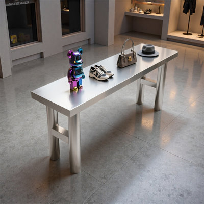 Stainless Steel Minimal Display Table