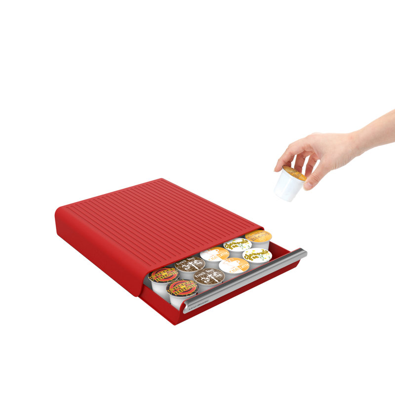 Mind Reader Coffee Pod Storage, Red