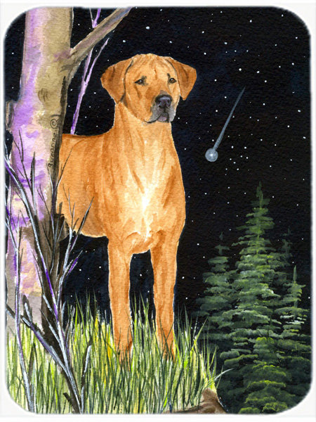Red Barrel Studio® Bernadeta Rhodesian Ridgeback Glass Cutting Board