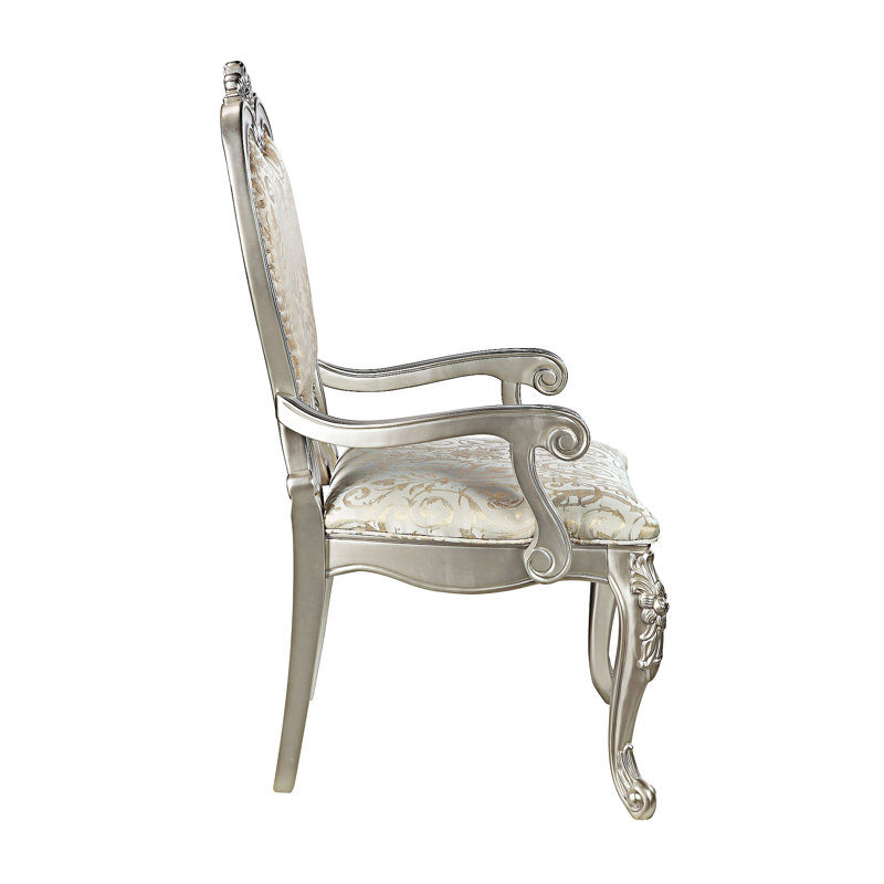 Chaise rembourrée avec accoudoirs (ensemble de 2)