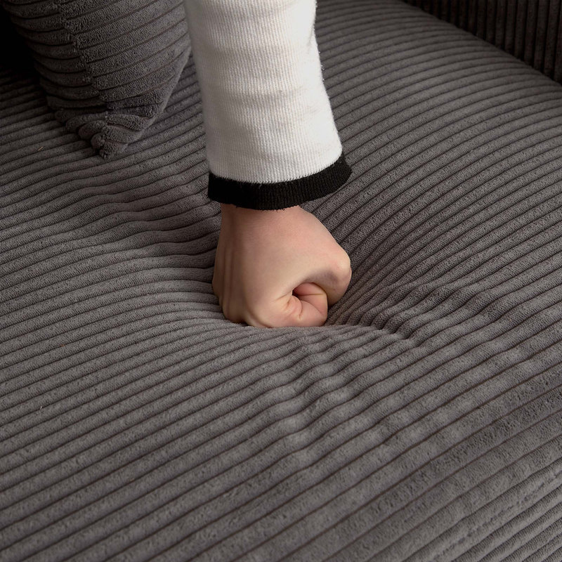 Canapé confortable à 2 places en velours côtelé avec combinaison flexible pour les espaces domestiques