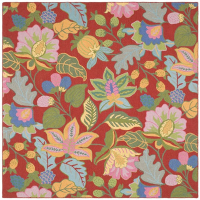 Arber Hand Tufted Wool Floral Rug