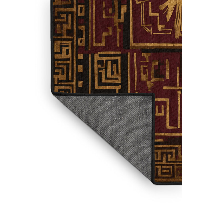 Goldleaf Embrace Rug, Square 5'