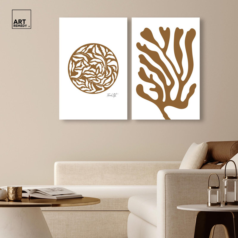 Reproduction d'art sur toile Alabaster Glow Duo, par Art Remedy, 20 x 30, H 30 po x l 20 po, Toile tendue avec châssis