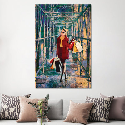 City Construction - Wrapped Canvas Painting