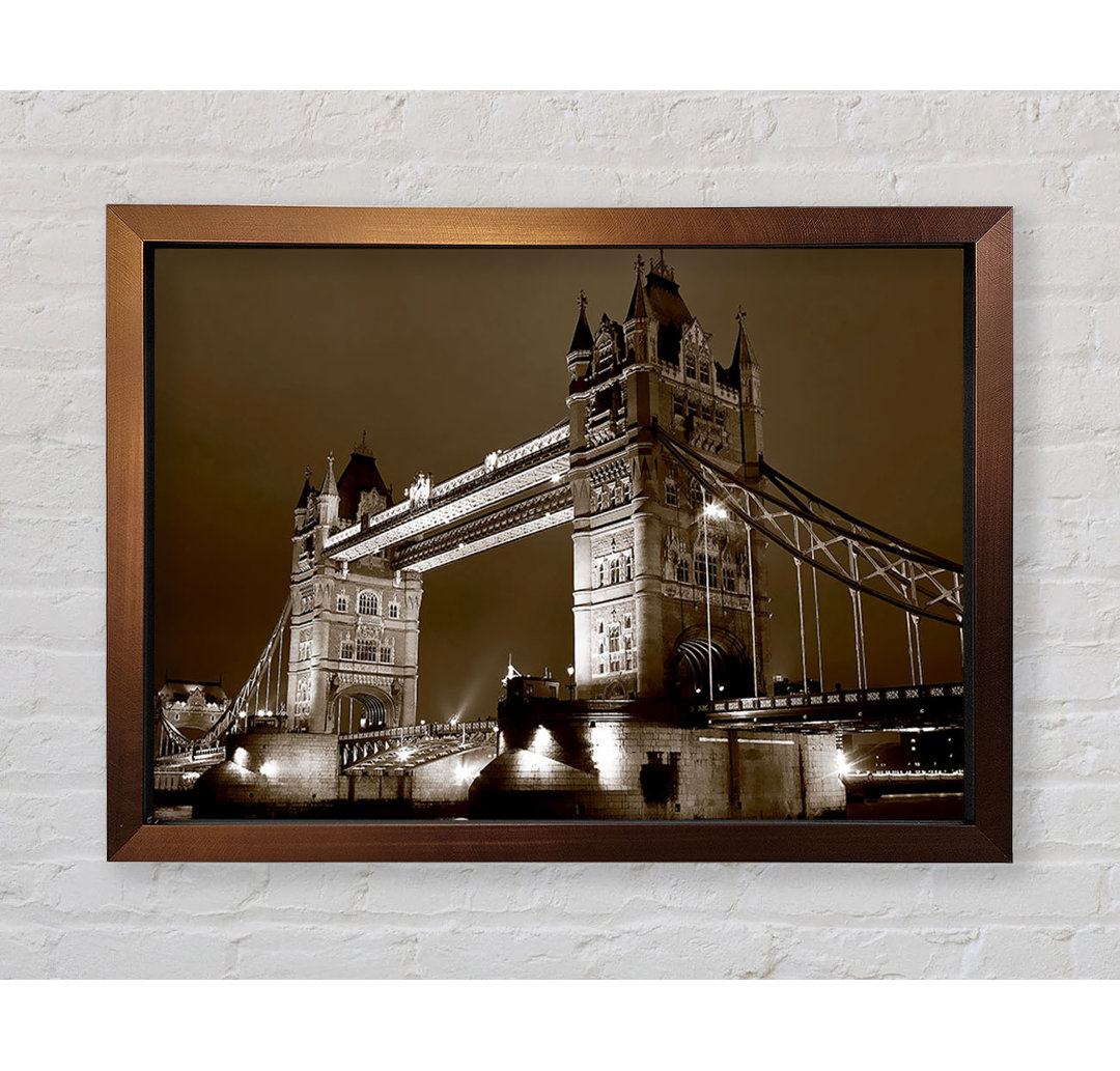 London Bridge Chocolate Skys - Einzelne Bilderrahmen Kunstdrucke